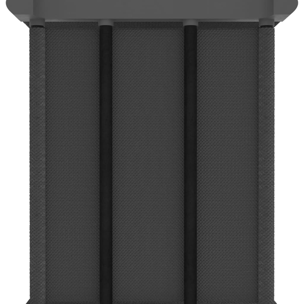 Police za izlaganje s 15 kutija sive 103x30x175,5 cm od tkanine