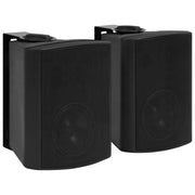 Zidni stereo zvučnici 2 kom crni unutarnji/vanjski 100 W