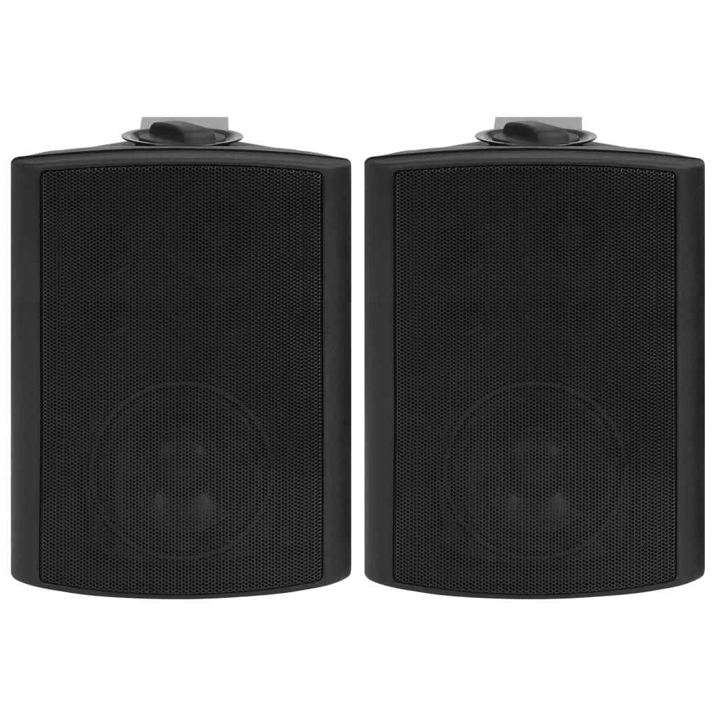 Zidni stereo zvučnici 2 kom crni unutarnji/vanjski 100 W