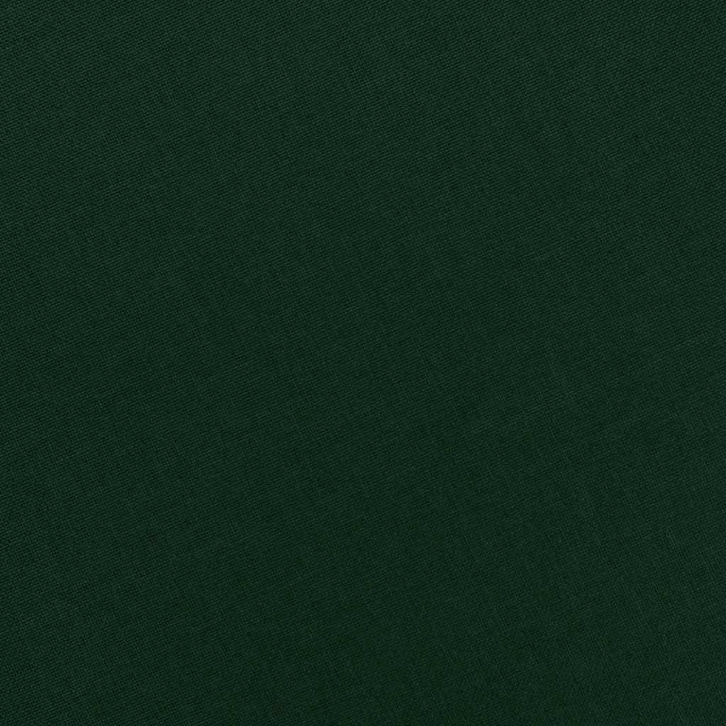 Masažna fotelja od tkanine s tabureom tamnozelena