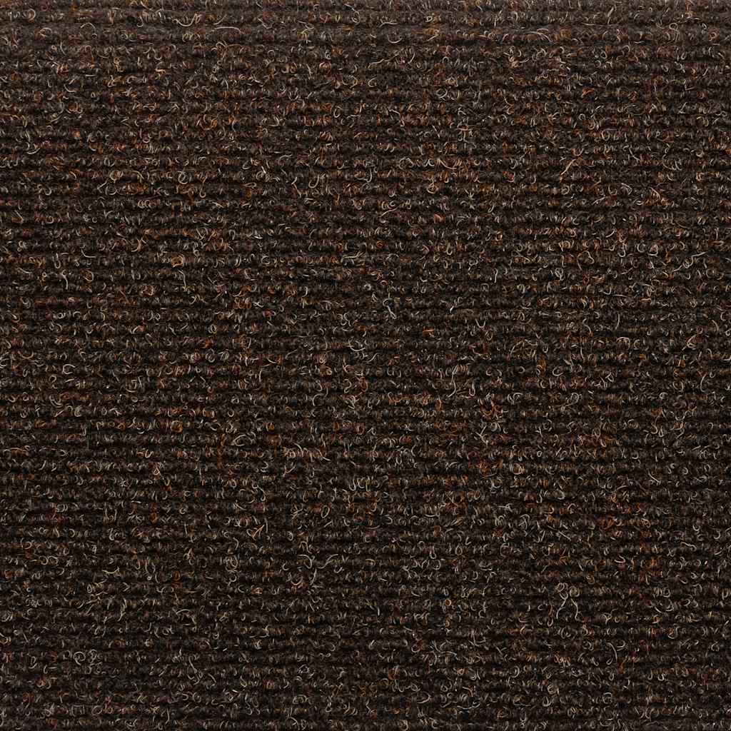 Prostirke za stepenice, samoljepljive, 15 kom, 65x21x4 cm, smeđe, poluokrugle, velike