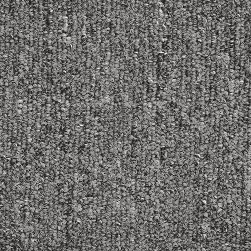 Prostirke za stepenice 15 kom 65x24x4 cm tamno sive poluokrugle velike
