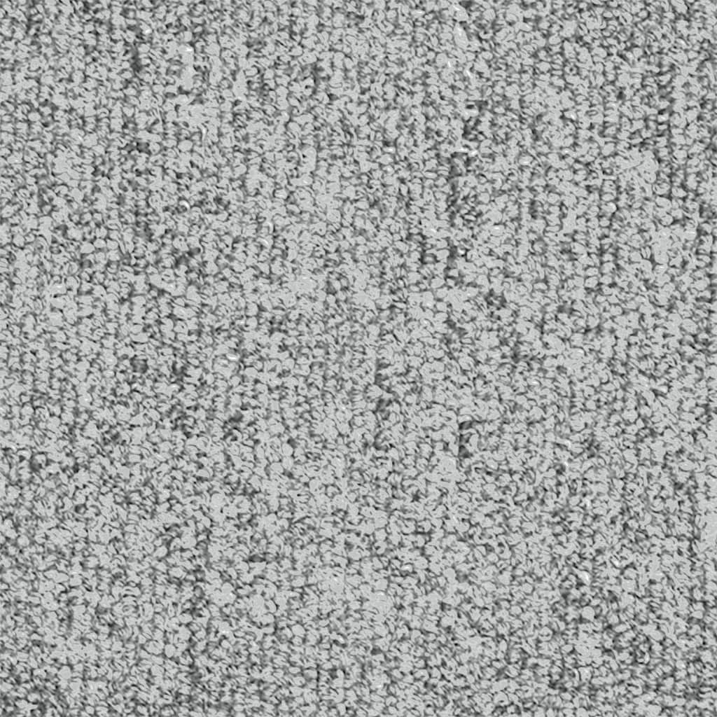 Prostirke za stepenice 15 kom 65x24x4 cm svijetlo sive poluokrugle velike