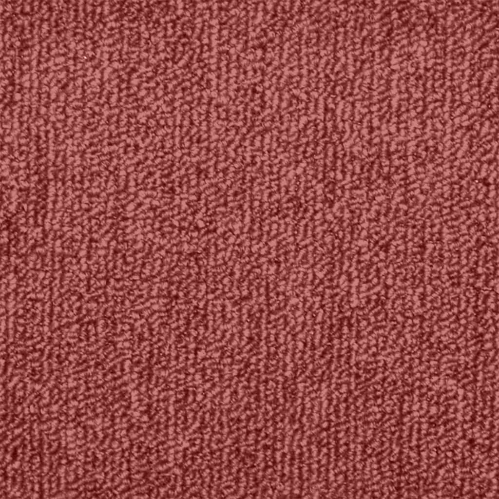 Prostirke za stepenice 15 kom 65x24x4 cm Bordo poluokrugle velike