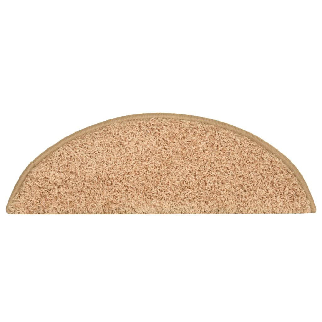 Prostirke za stepenice 15 kom 56x17x3 cm zlatne poluokrugle