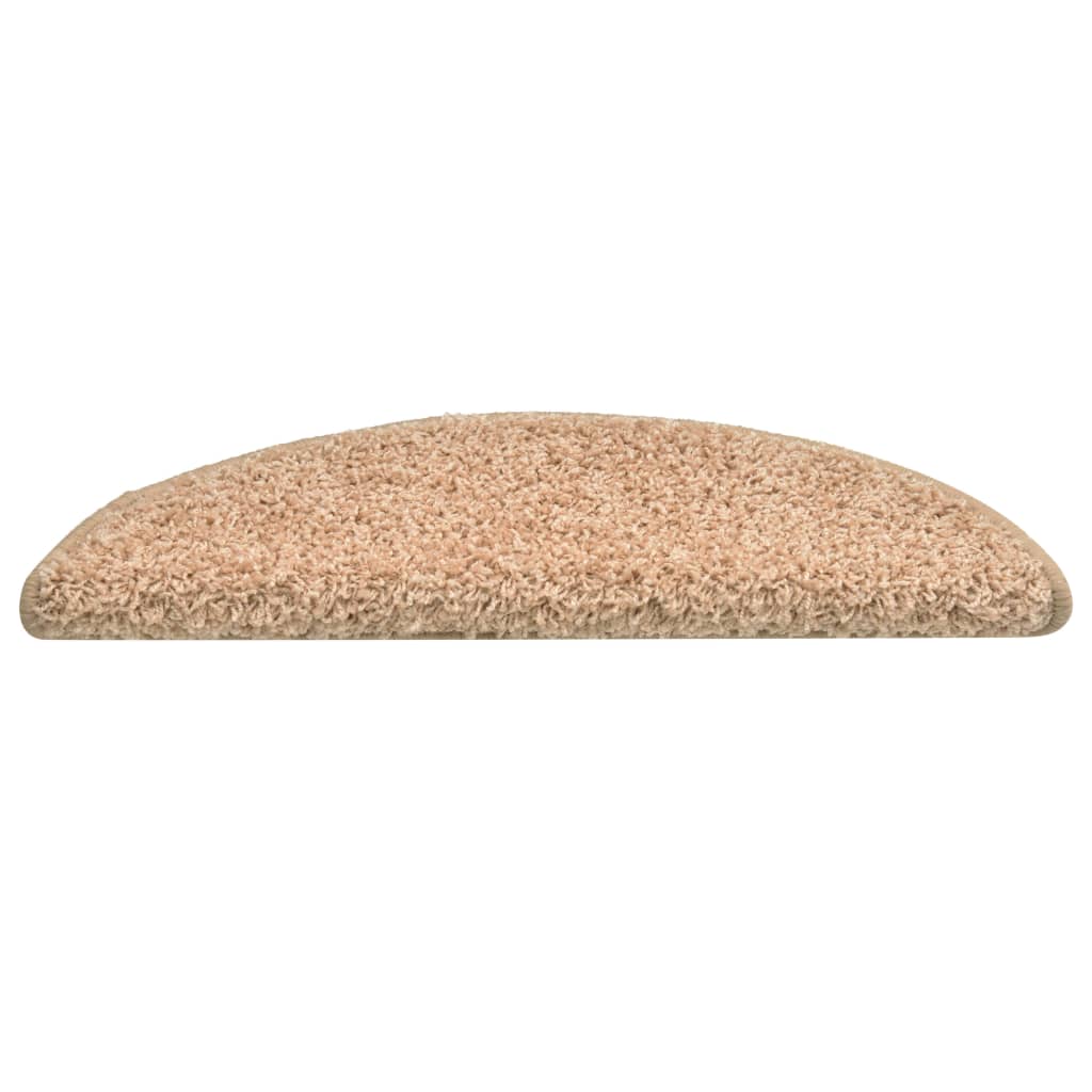 Prostirke za stepenice 15 kom 56x17x3 cm zlatne poluokrugle