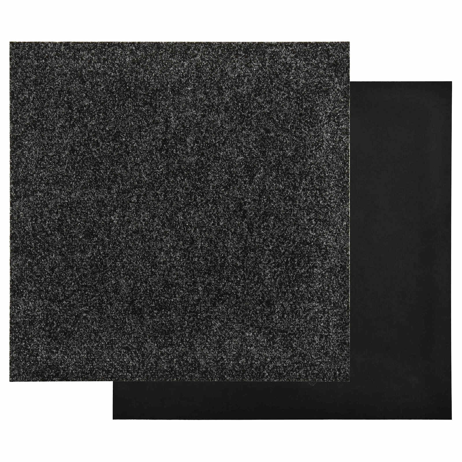 Tepih 20 pcs Crna 50 x 50 cm Bitumen