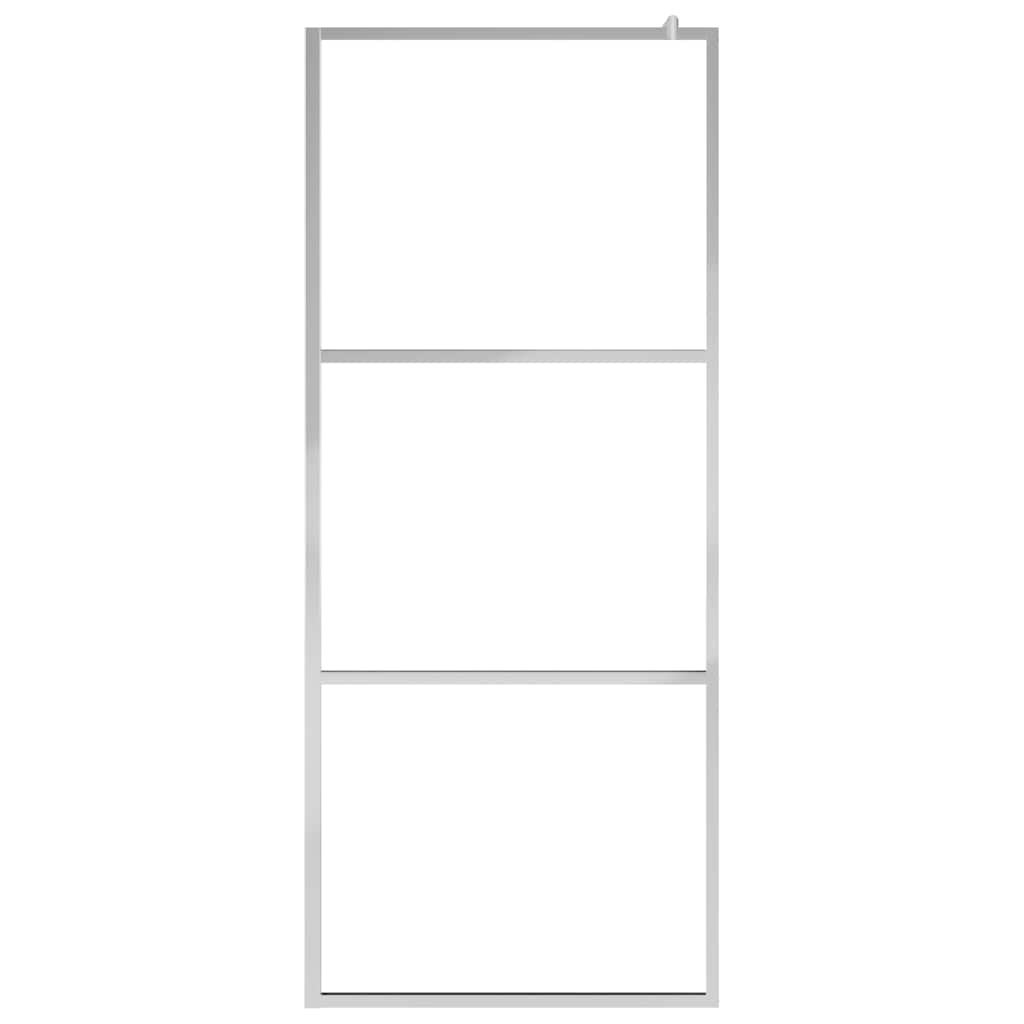 Pregrada za tuširanje s napola mutnim staklom ESG 90 x 195 cm