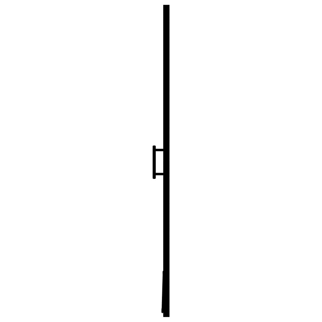 Vrata za tuš od mutnog kaljenog stakla 100 x 178 cm crna