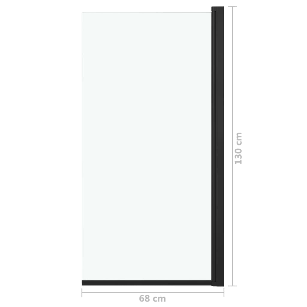 Pregrada za tuš ESG 68 x 130 cm crna