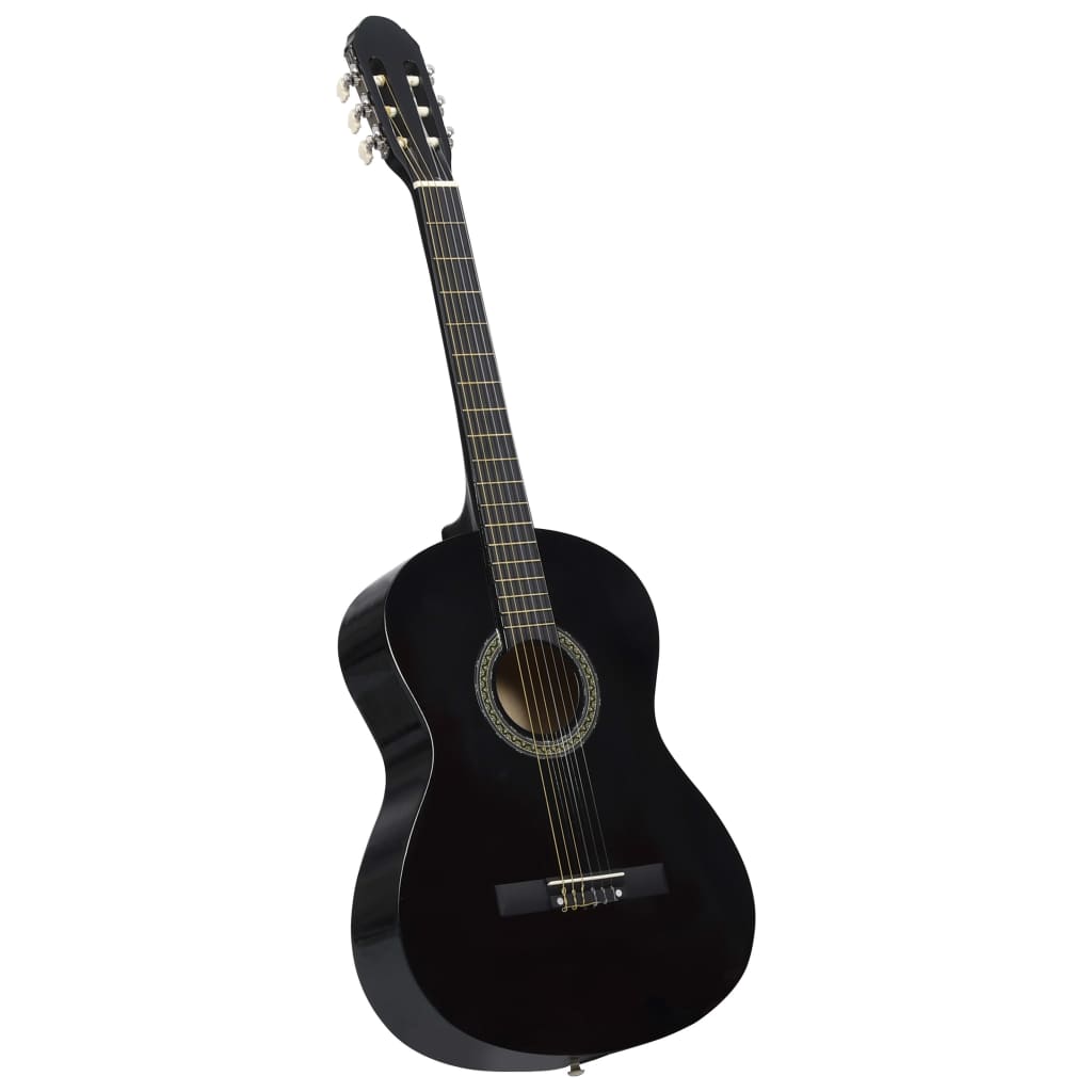 Klasična gitara za početnike s torbom crna 4/4 39 "