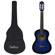 Klasična gitara za početnike i djecu s torbom plava 1/2 34 "