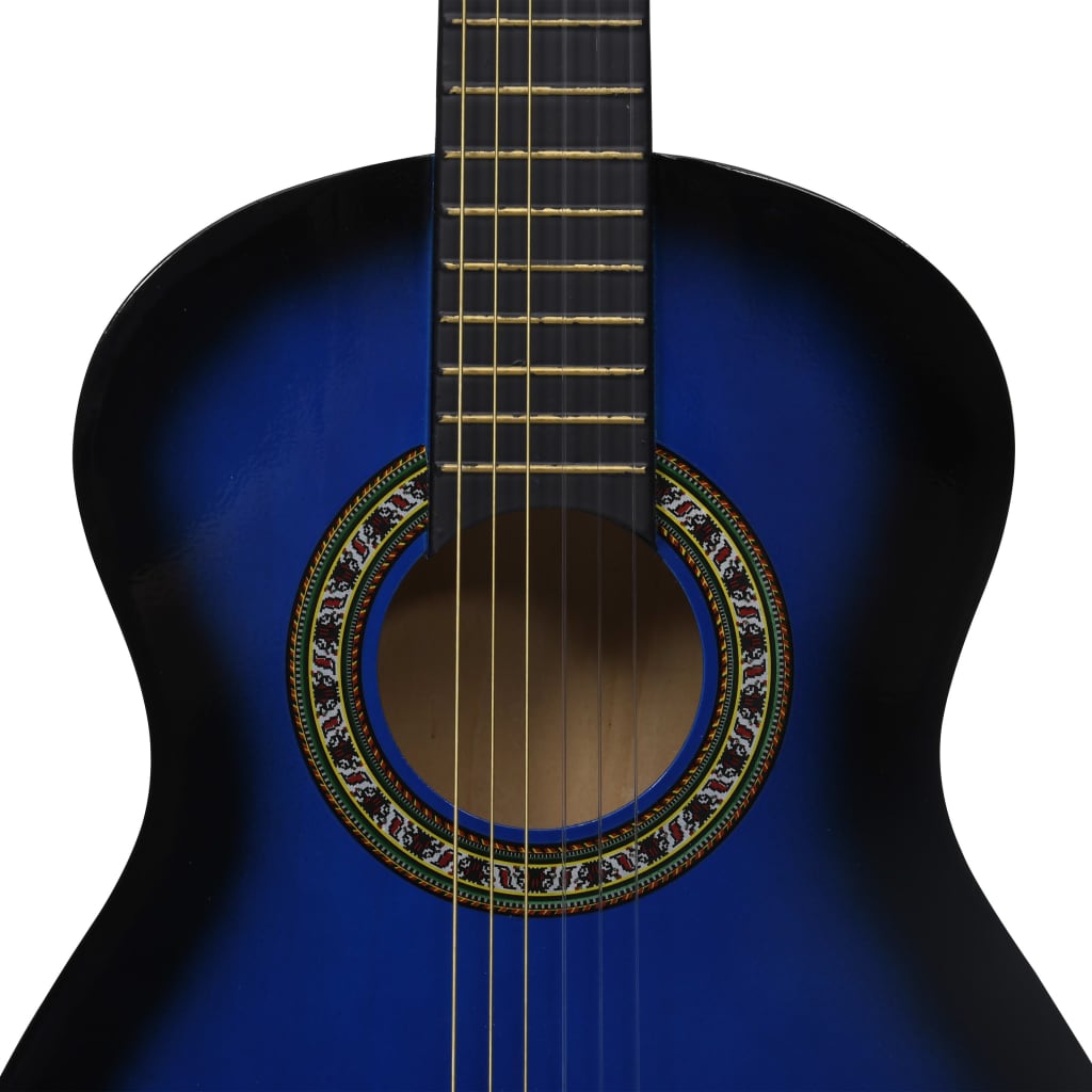 Klasična gitara za početnike i djecu s torbom plava 1/2 34 "