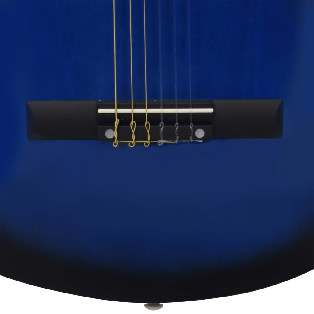 Klasična gitara za početnike i djecu s torbom plava 1/2 34 "
