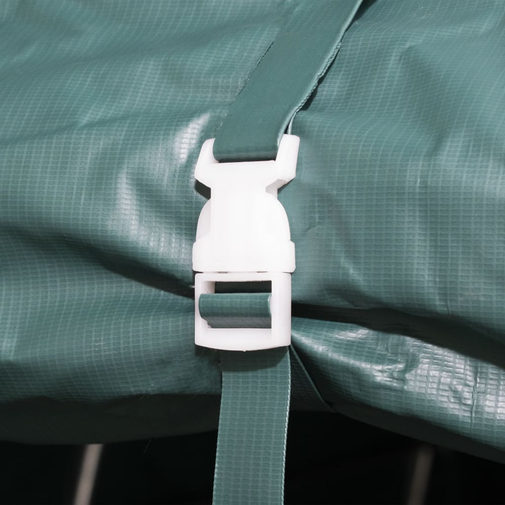Uklonjivi šator za stoku PVC 550 g/m² 3,3 x 8 m tamnozeleni