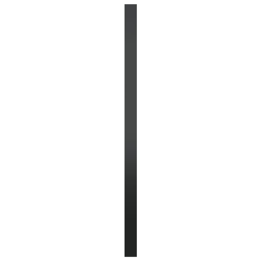 Zidno ogledalo crno 60 cm