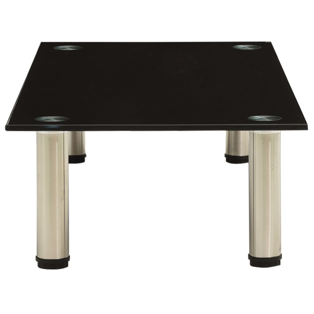 TV stalak crni 80 x 35 x 17 cm od kaljenog stakla