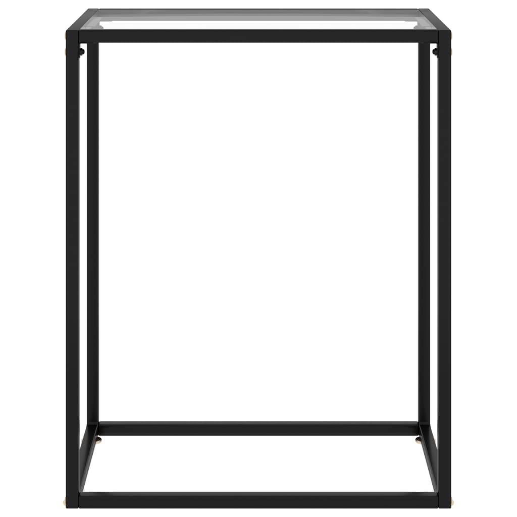 Konzolni stol prozirni 60 x 35 x 75 cm od kaljenog stakla