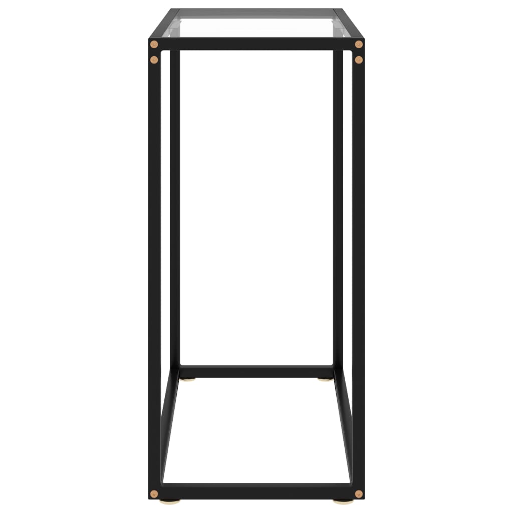 Konzolni stol prozirni 60 x 35 x 75 cm od kaljenog stakla