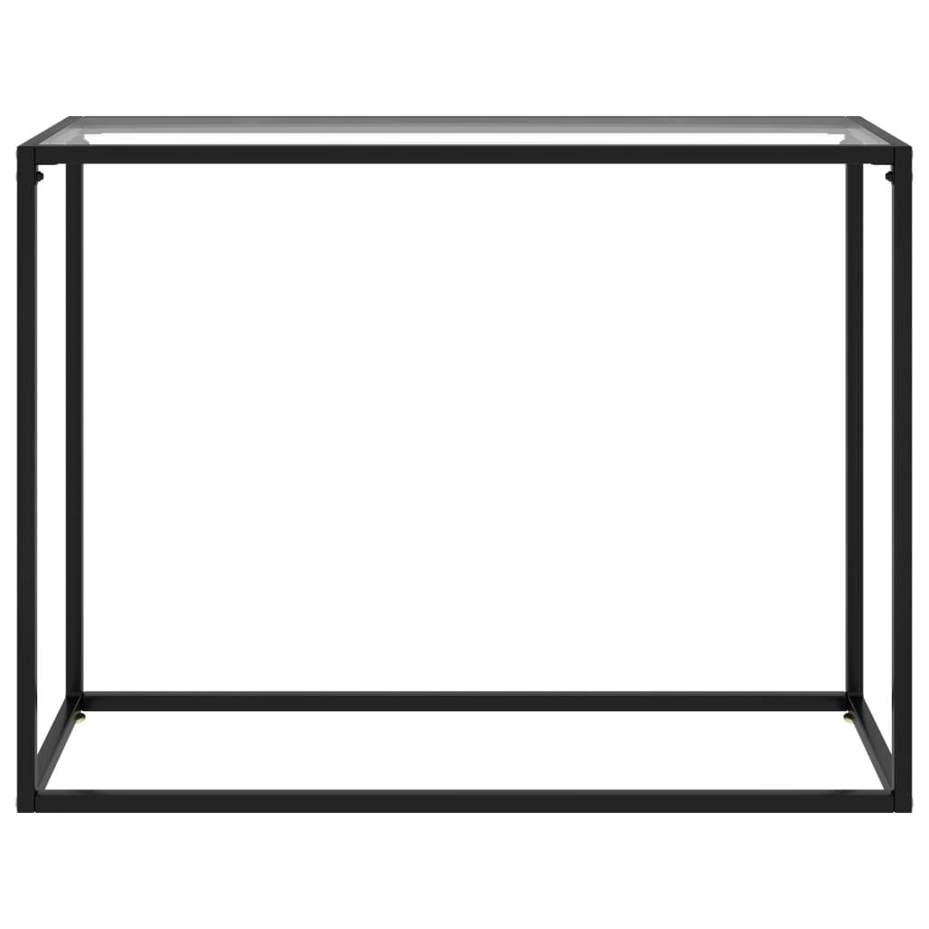 Konzolni stol prozirni 100 x 35 x 75 cm od kaljenog stakla