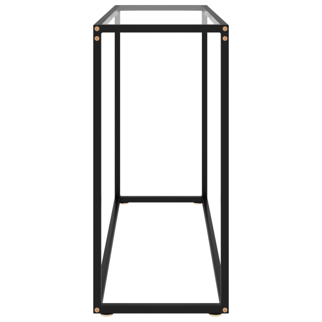 Konzolni stol prozirni 100 x 35 x 75 cm od kaljenog stakla