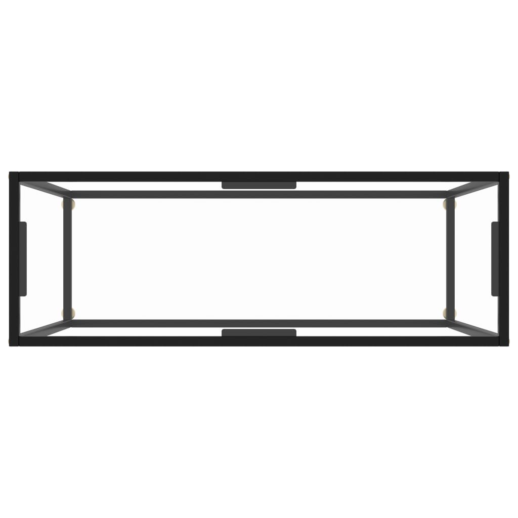 Konzolni stol prozirni 100 x 35 x 75 cm od kaljenog stakla