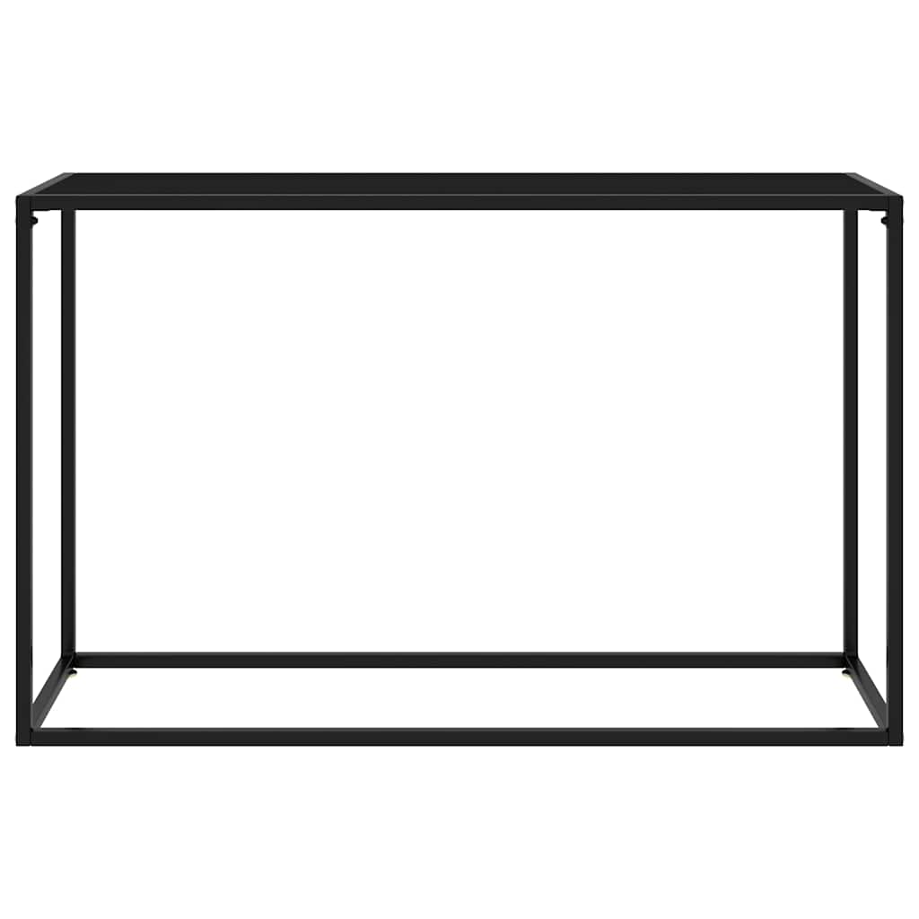 Konzolni stol crni 120 x 35 x 75 cm od kaljenog stakla