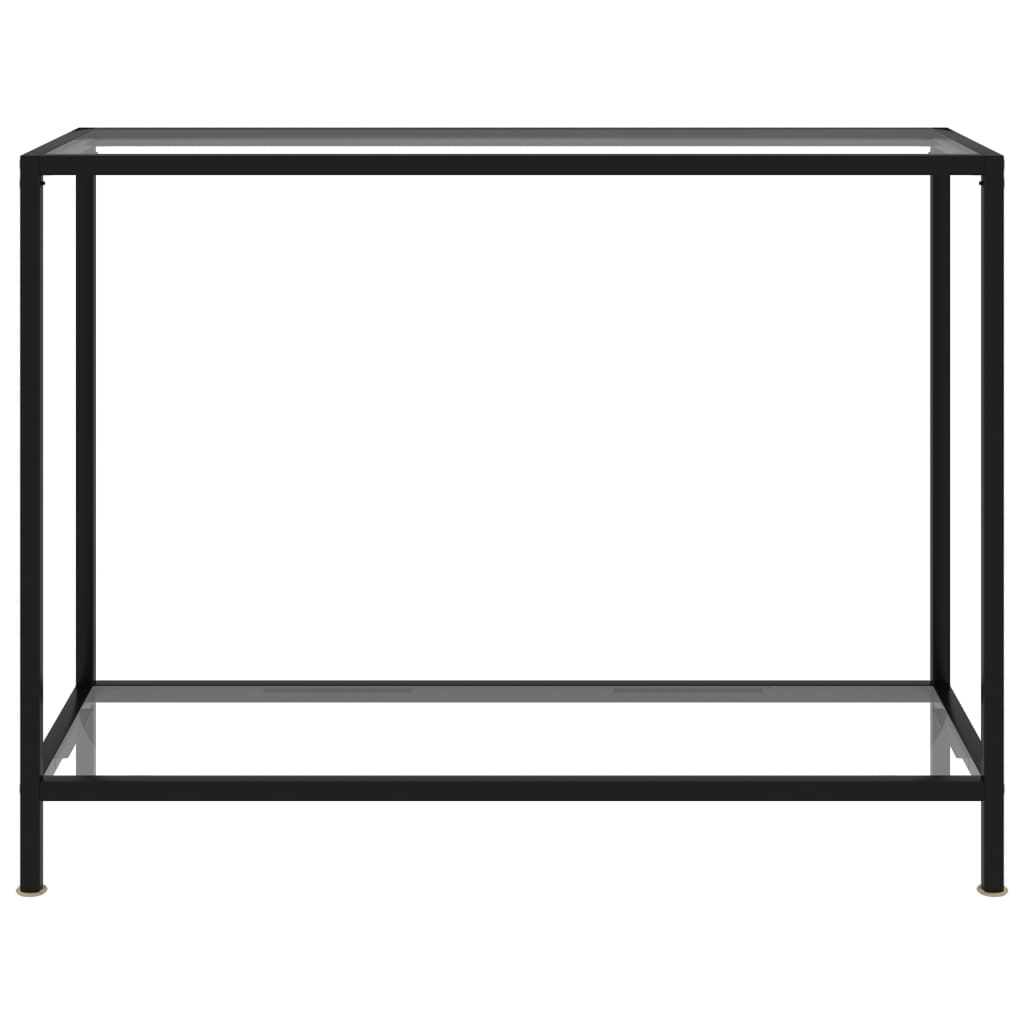 Konzolni stol prozirni 100 x 35 x 75 cm od kaljenog stakla