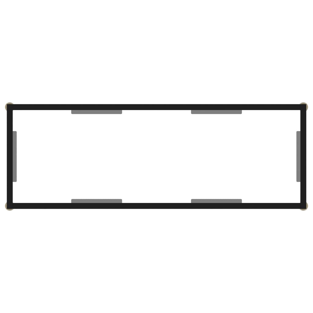 Konzolni stol prozirni 100 x 35 x 75 cm od kaljenog stakla