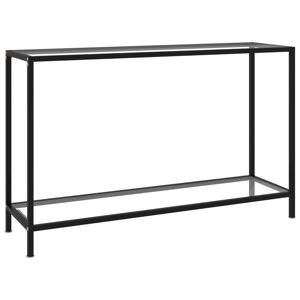 Konzolni stol prozirni 120 x 35 x 75 cm od kaljenog stakla