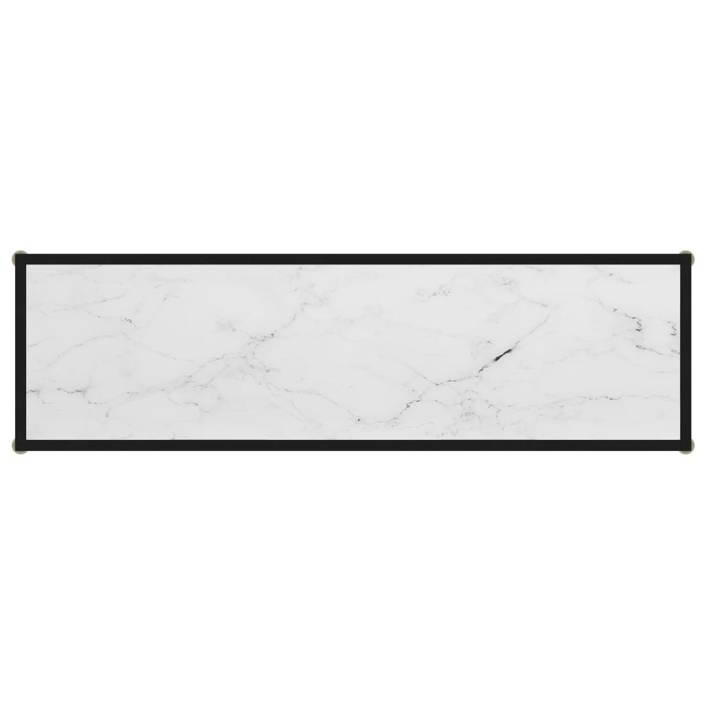 Konzolni stol bijeli 120 x 35 x 75 cm od kaljenog stakla
