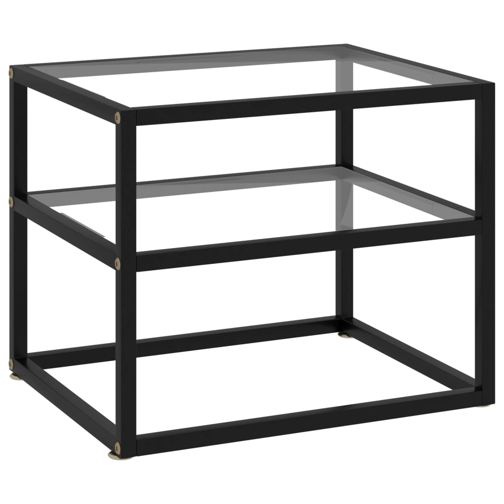 Konzolni stol prozirni 50 x 40 x 40 cm od kaljenog stakla