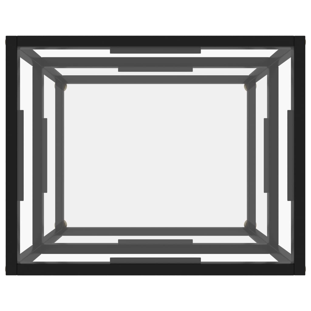 Konzolni stol prozirni 50 x 40 x 40 cm od kaljenog stakla
