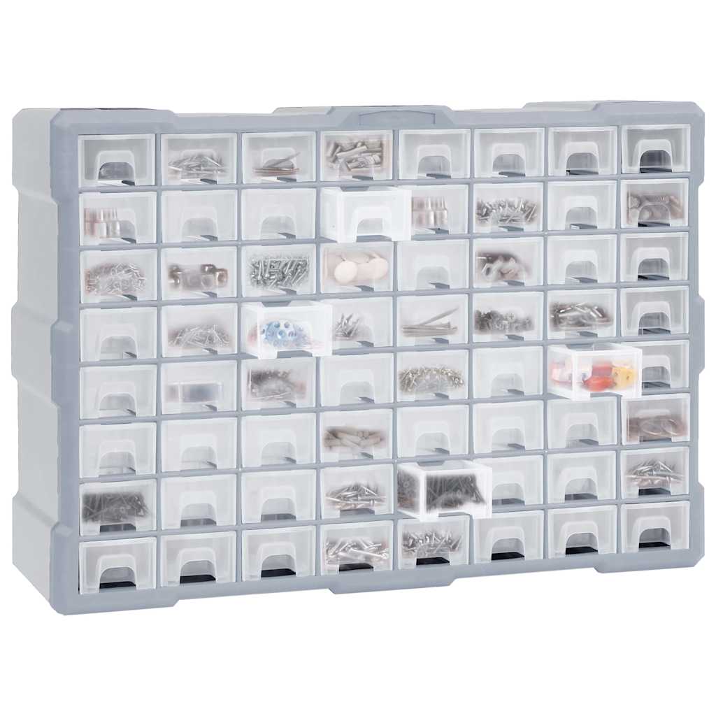 Organizator sa 64 ladice 52 x 16 x 37,5 cm