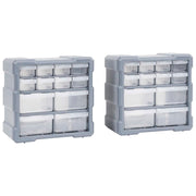 Organizatori s 12 ladica 2 kom 26,5 x 16 x 26 cm