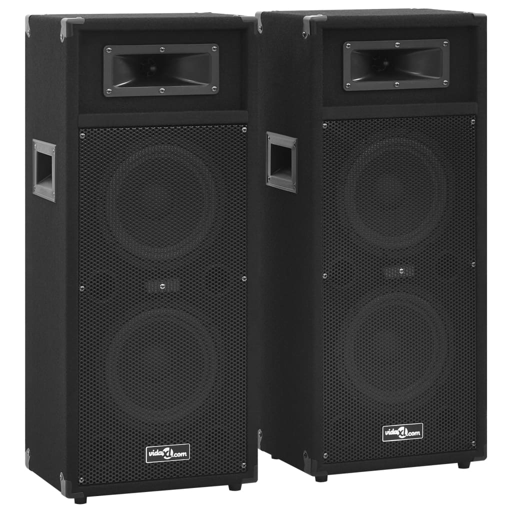 Profesionalni pasivni HiFi zvučnici 2 kom 1000 W crni