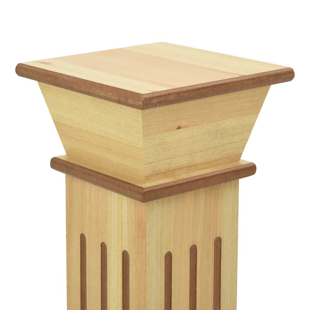 Klasični četvrtasti stalak za biljke boja drva 17x17x66 cm MDF