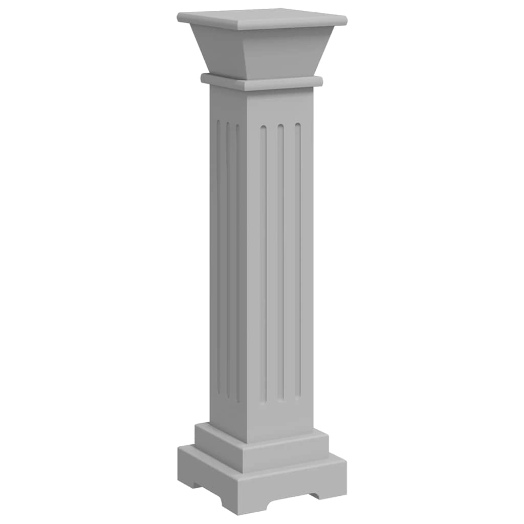 Klasični četvrtasti stalak za biljke sivi 17 x 17 x 66 cm MDF