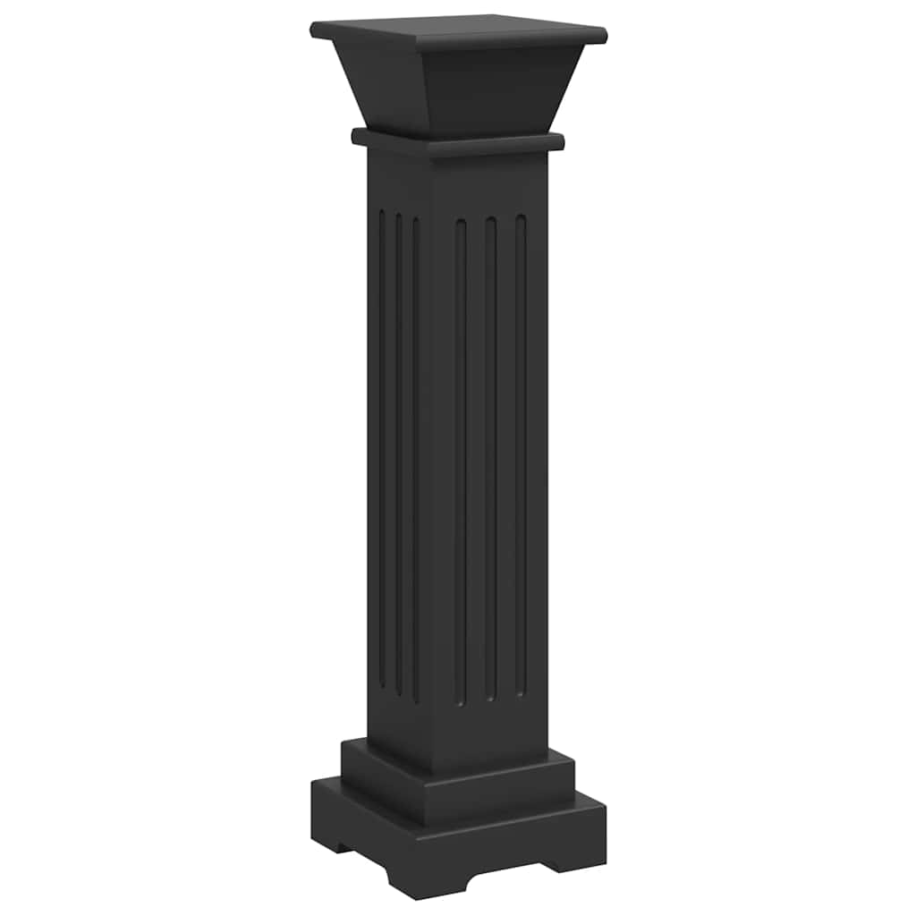 Klasični četvrtasti stalak za biljke crni 17 x 17 x 66 cm MDF