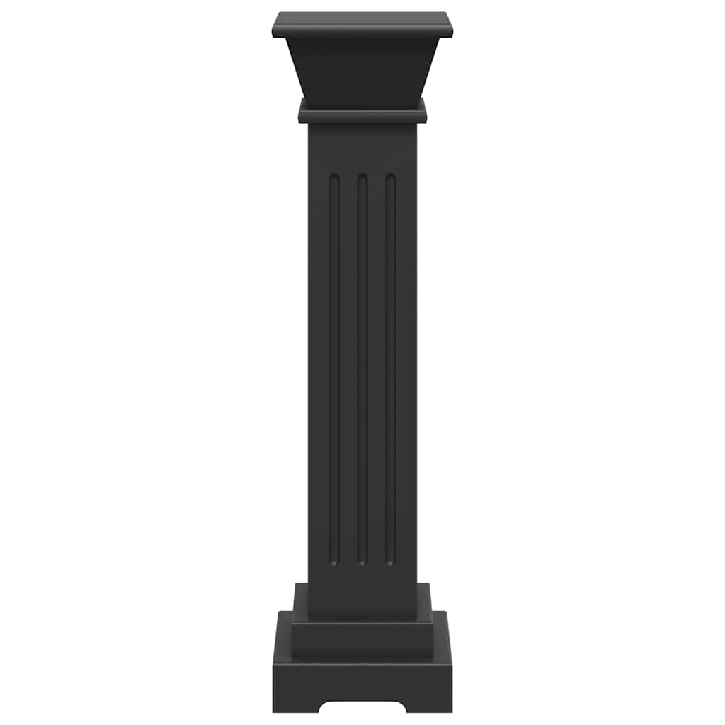 Klasični četvrtasti stalak za biljke crni 17 x 17 x 66 cm MDF