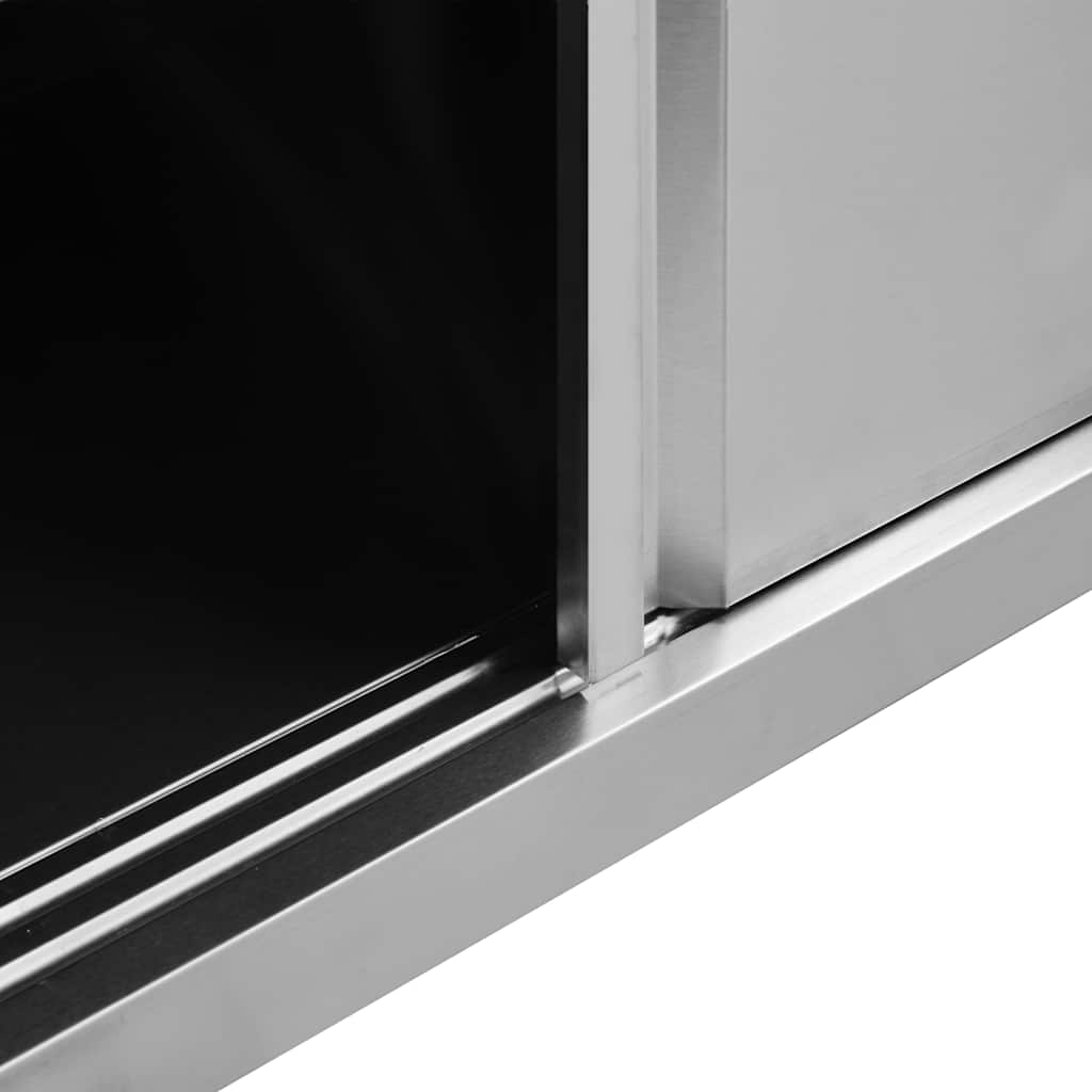 Radni stolovi s kliznim vratima 2 kom 200x50x(95-97)cm cm čelik