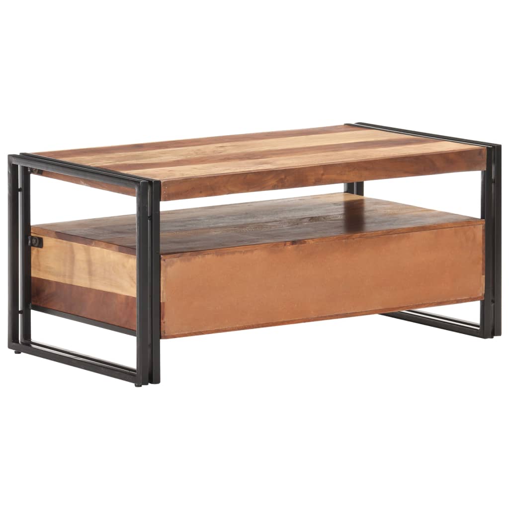 Stolić za kavu 100 x 55 x 45 cm od masivnog bagremovog drva