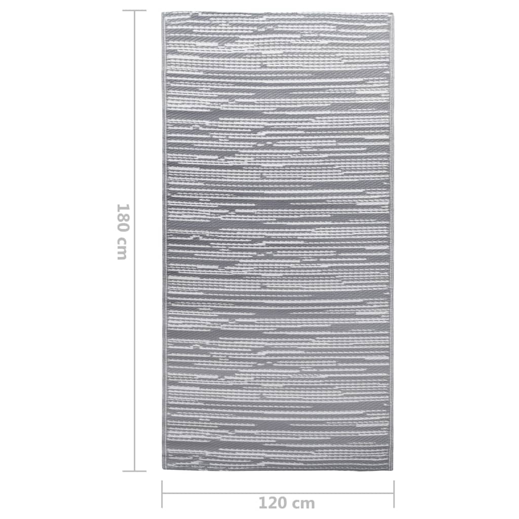 Vanjski tepih ARAKIL sivi 120 x 180 cm PP
