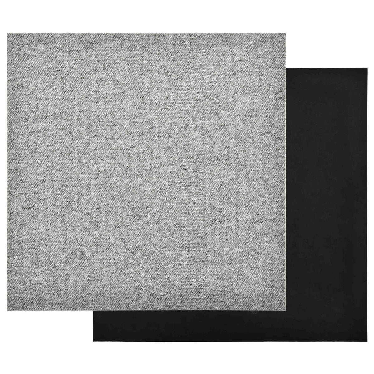 Tepih 20 pcs Svijetlo siva 50 x 50 cm 100% Polipropilen