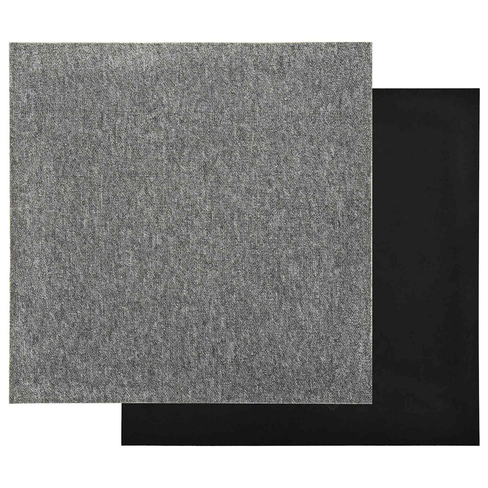 Tepih 20 pcs Sivi 50 x 50 cm 100% Polipropilen