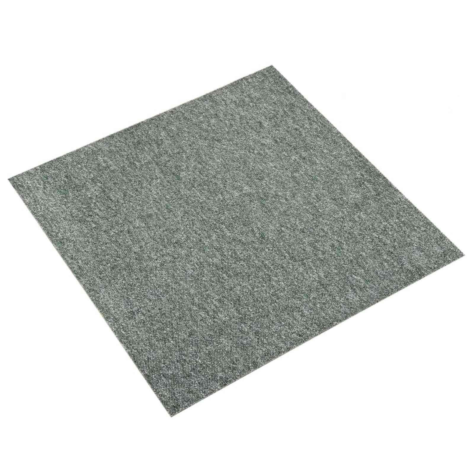 Tepih 20 pcs Zelena 50 x 50 cm 100% Polipropilen