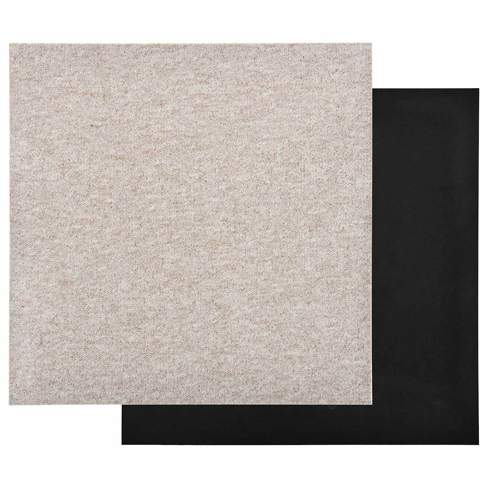 Tepih 20 pcs Svijetla bež 50 x 50 cm 100% Polipropilen