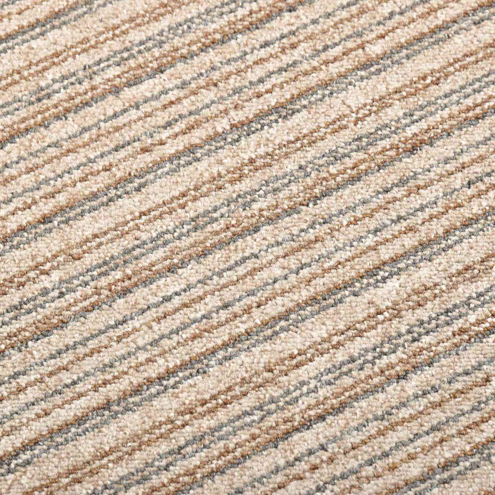 Tepih 20 pcs Prugasta bež 50 x 50 cm 100% Polipropilen