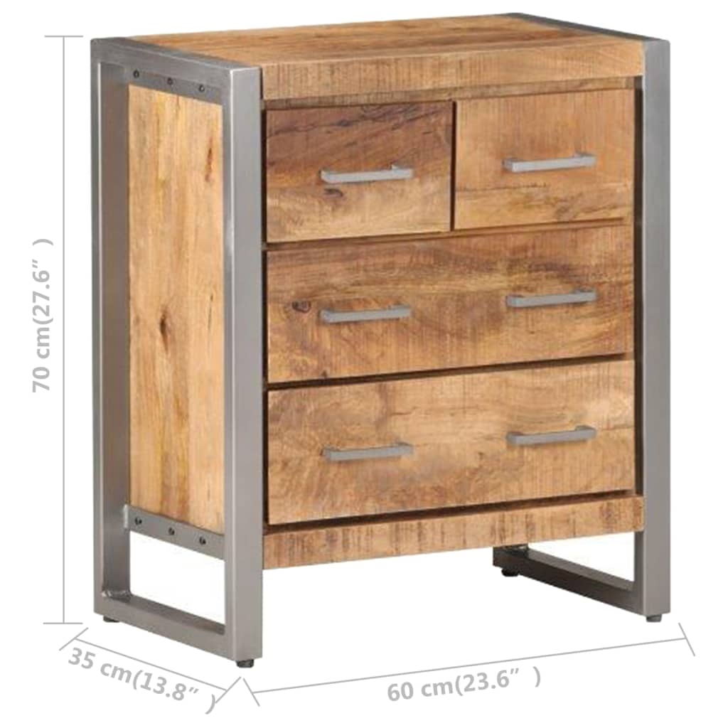 Komoda od grubog drva manga 60 x 35 x 70 cm
