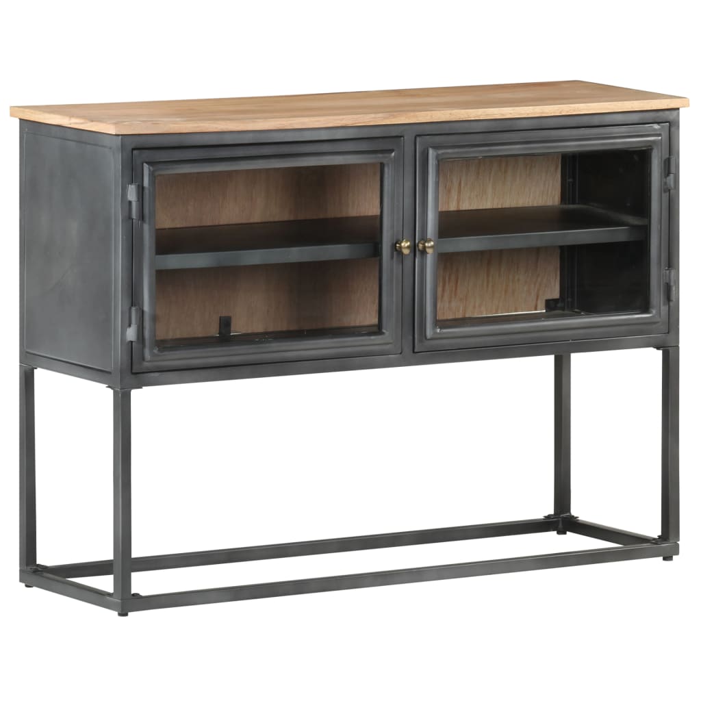 Komoda siva 100 x 30 x 70 cm od masivnog bagremovog drva